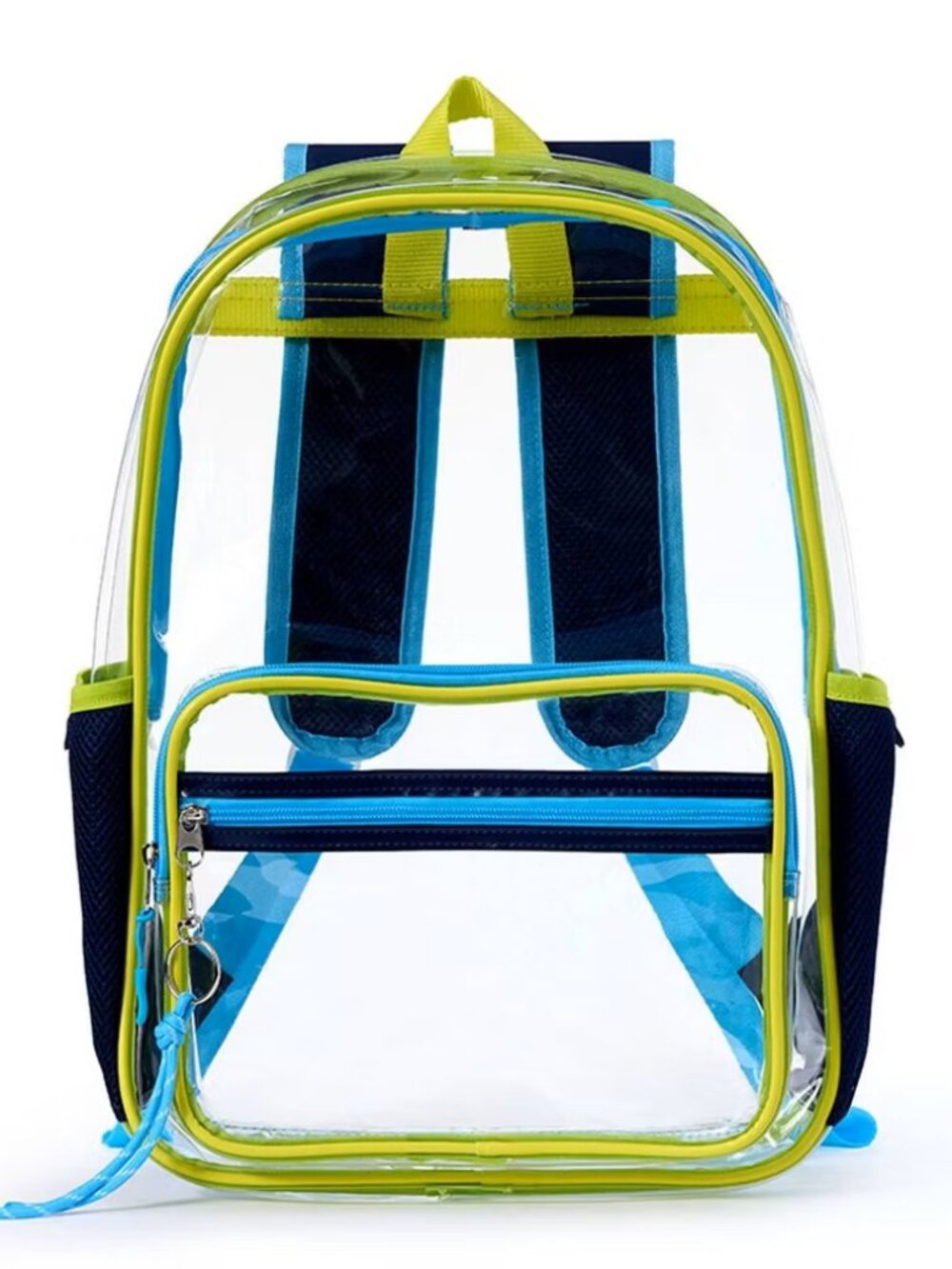 LOCKER CLUB Clear 17" Backpack - Blue/Yellow - NEW NWT